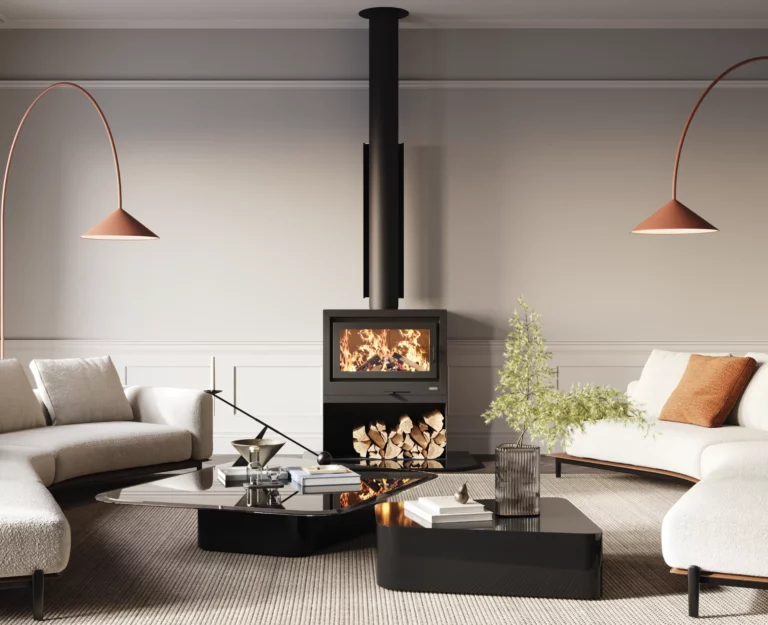 Kemlan Halo 800 freestanding wood fireplace